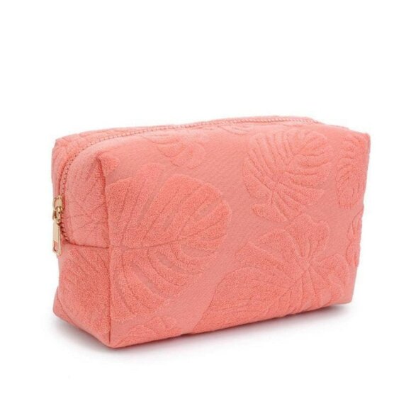 Palm Breeze Cosmetic Bag - Peach - Picture 1 of 5